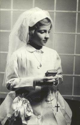 Maria Ester en su primera comunin (20/Oct/1961)
